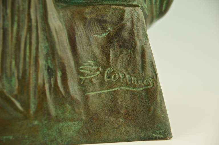 Art Deco Bronze Sculpture of a Nude by Joe Descomps Cormier, Barbedienne Foundry 1925 4