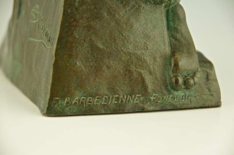 Art Deco Bronze Sculpture of a Nude by Joe Descomps Cormier, Barbedienne Foundry 1925 5