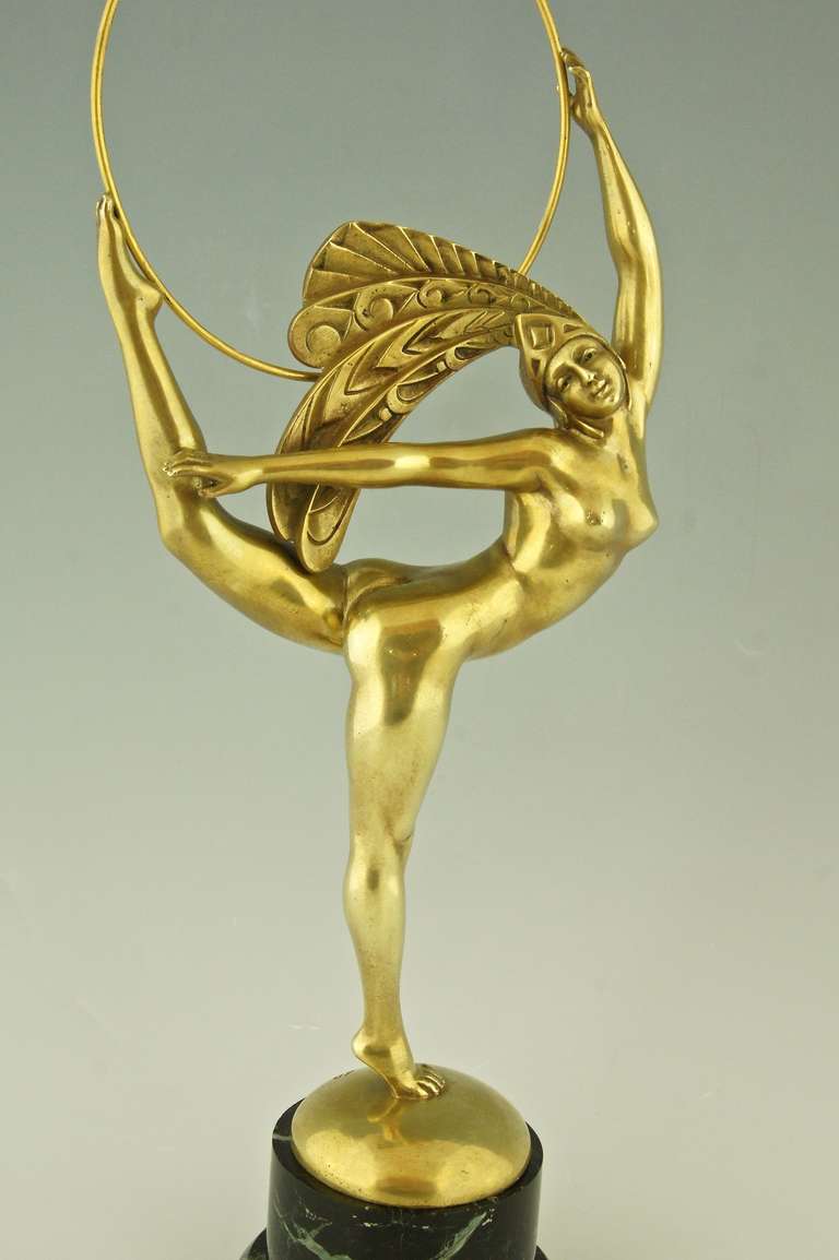 Pair of Art Deco Bronze Dancers by J.P. Morante, France 1925 In Good Condition In Antwerp, BE