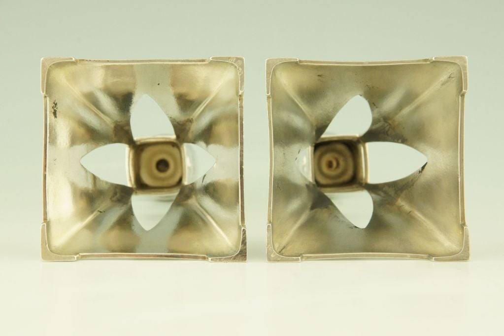 German A pair of Art Nouveau WMF Candlesticks ca. 1906