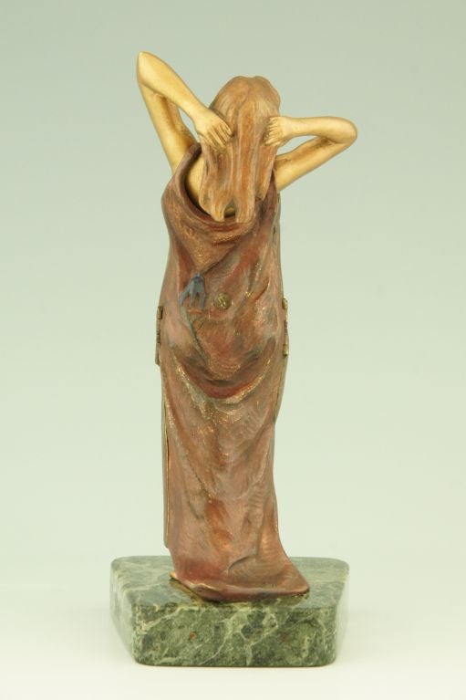 Erotic Mechanical Vienne Bronze Nude By Prof. Tuch. 1