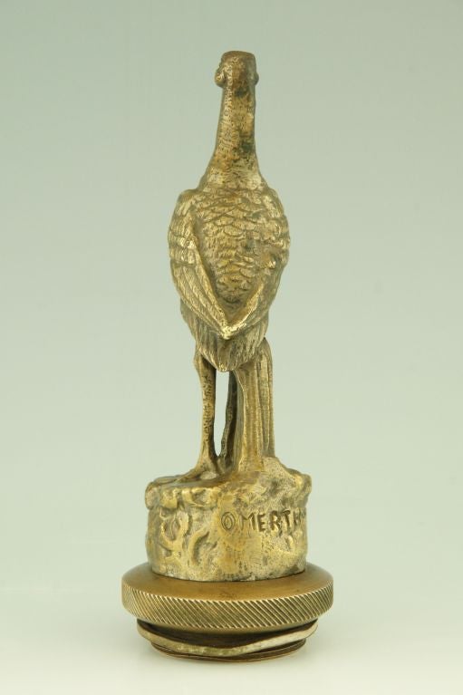 Fedex shipping $ 75.

Car mascot by Georges Omerth. 

Literature:
“Mascottes passion” by Michel Legrand, Antic show éditions.
“Mascottes automobiles” by Michel Legrand,
“Bronzes, sculptors and founders” by H. Berman, Abage
“Les bronzes de