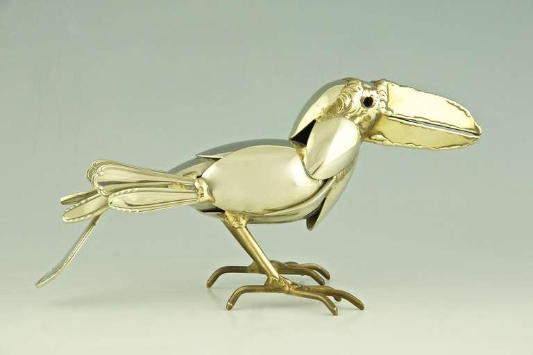 Sculpture of a Toucan by Gerard Bouvier, 1985 In Good Condition In Antwerp, BE