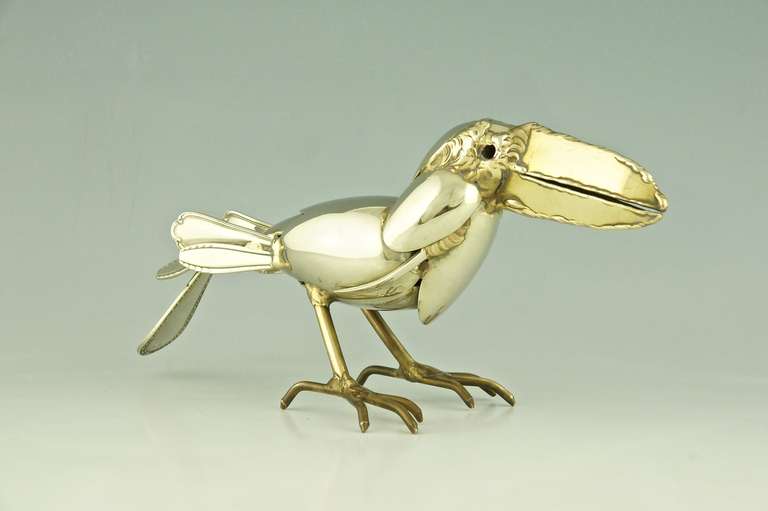 20th Century Sculpture of a Toucan by Gerard Bouvier, 1985