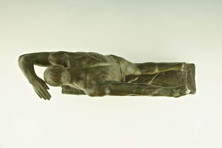 Bronze Art Deco Sculpture - The Archer by Pierre Le Faguays, France 1930 2