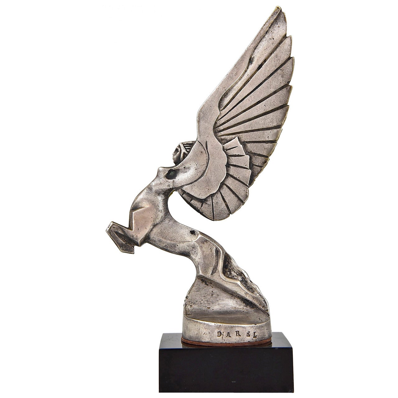 Sculpture Centauride Sculpture Mascotte De Voiture En Bronze Art Déco Français par Darel 1925