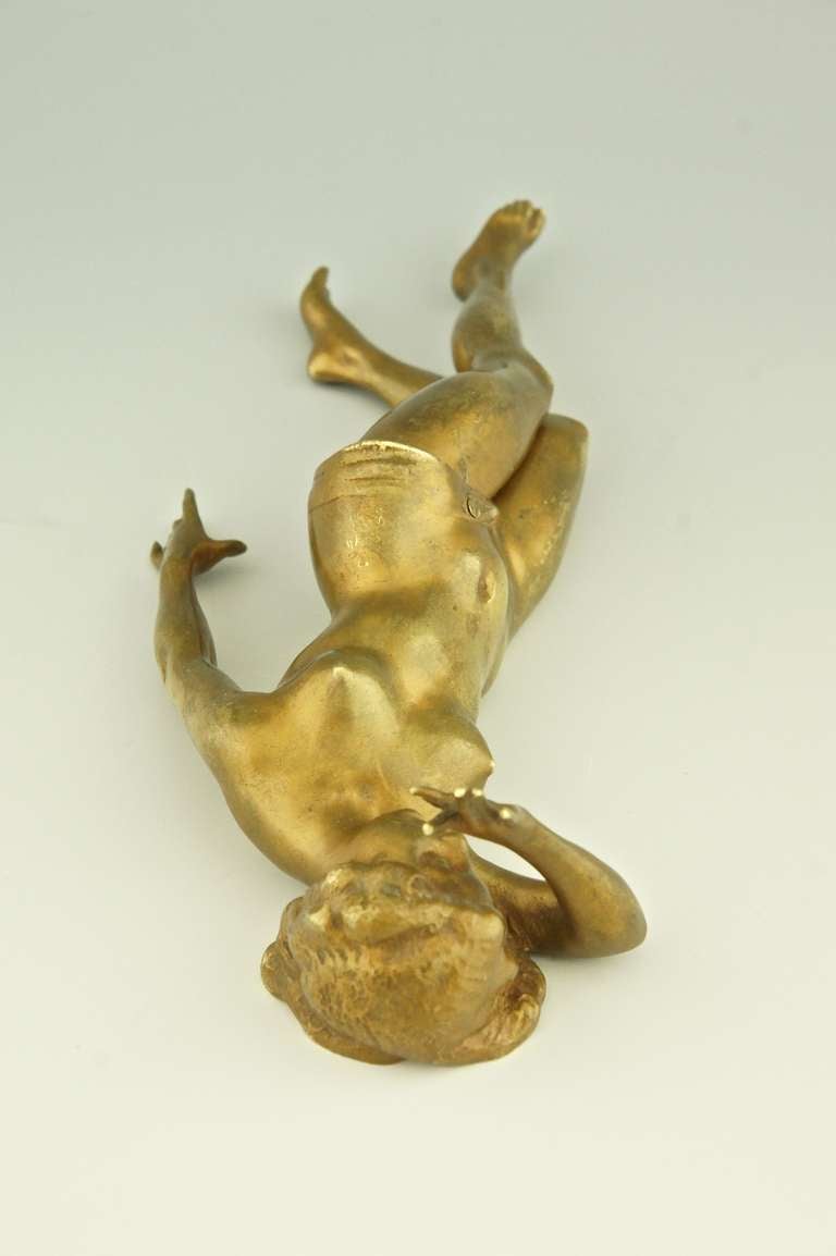 Vienna Bronze Erotic Naughty Nude Cigar Cutter, Austria 1920 In Good Condition In Antwerp, BE