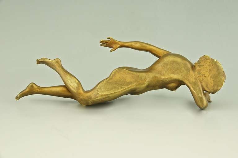 Vienna Bronze Erotic Naughty Nude Cigar Cutter, Austria 1920 1