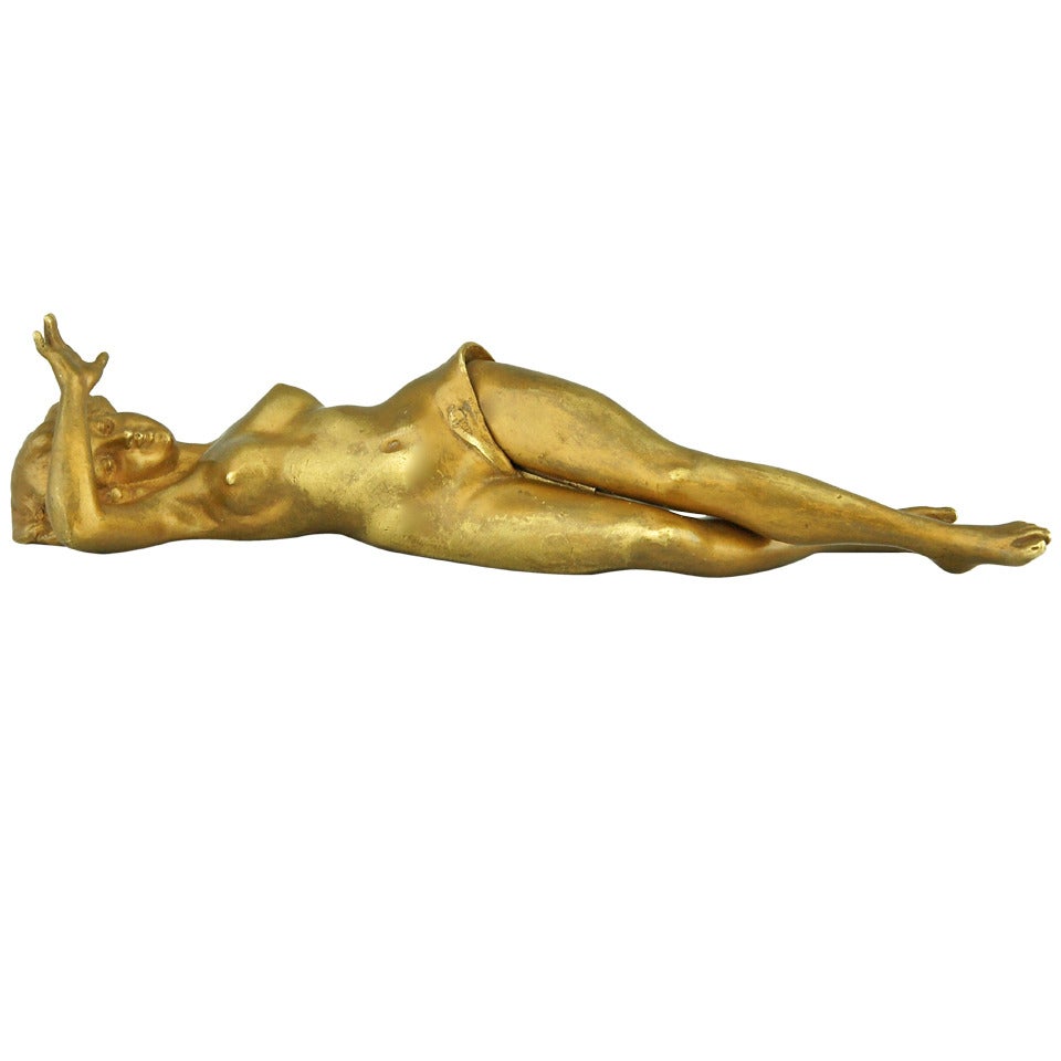 Vienna Bronze Erotic Naughty Nude Cigar Cutter, Austria 1920