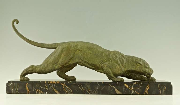 20th Century Art Deco Panther By Demetre Chiparus, France 1930.