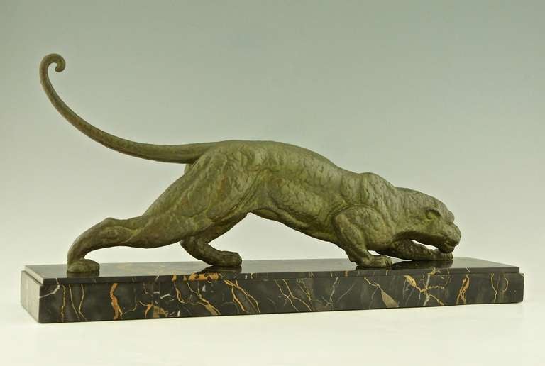 Art Deco Panther By Demetre Chiparus, France 1930. 1