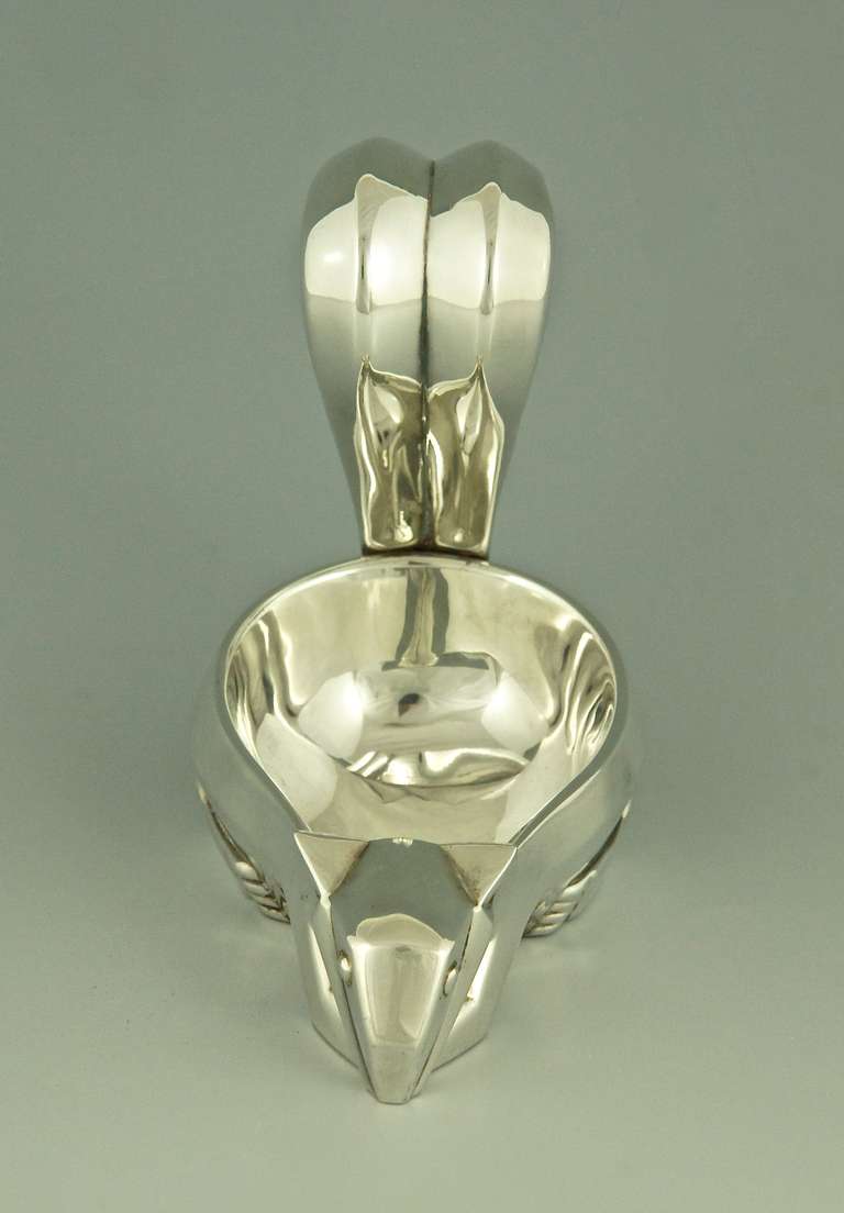 Art Deco Nut Dish in the Form of a Cubist Style Squirrel by Christofle In Good Condition In Antwerp, BE