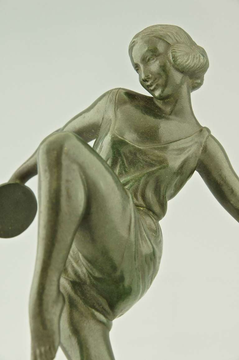 Art Deco Dancer With Cymbals By Fayral. 2