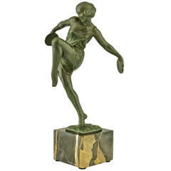 Art Deco Dancer With Cymbals By Fayral.