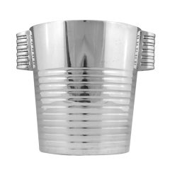 Vintage Art deco Champagne bucket by Luc Lanel for Christofle.