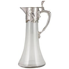 Art Nouveau Silver Plated Wine or Claret Jug by WMF, 1906