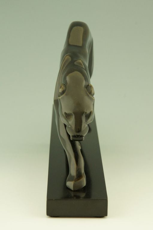 Art Deco Bronze Panther by M. Prost, Susse frères Ed. Paris.