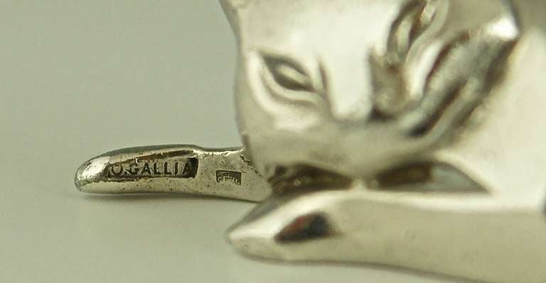 Set of 12 Art Deco Animal Knife Rests by Sandoz for Gallia 2
