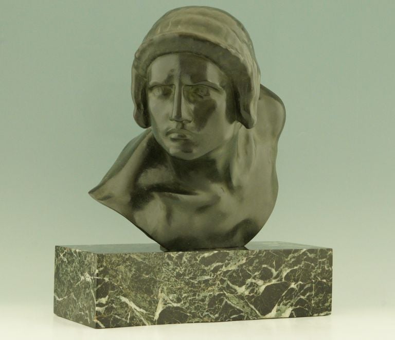 Art Deco Bronze Sculpture of a Gladiator by Constant Roux at 1stDibs