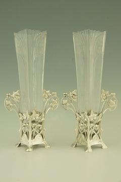 A pair of Art Nouveau vases by WMF, 1906.