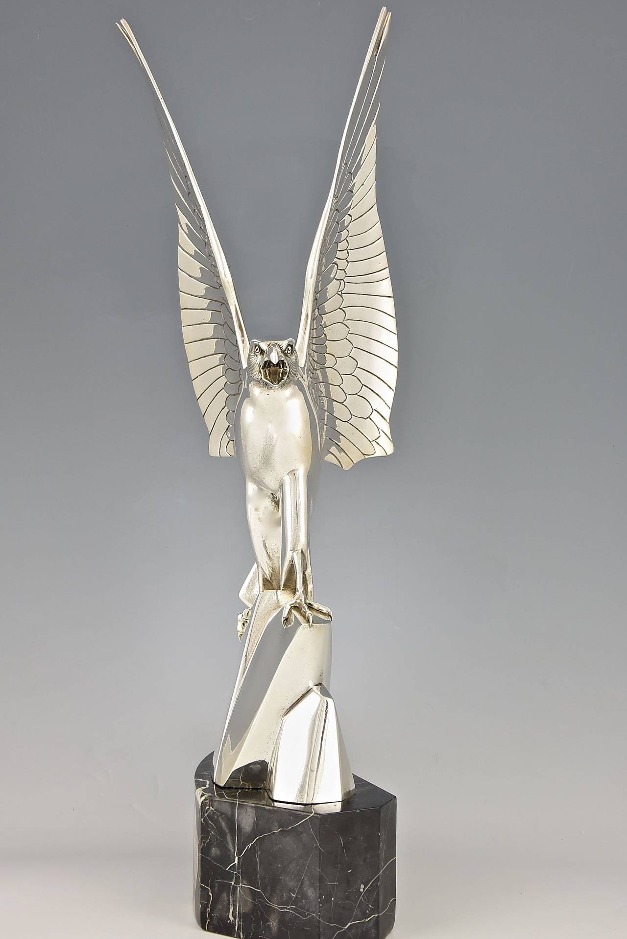 art deco eagle statue