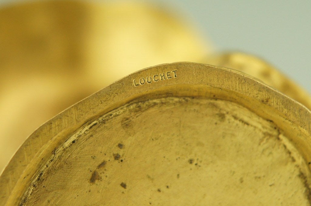 Art Nouveau bronze vase by H. St. Lerche.