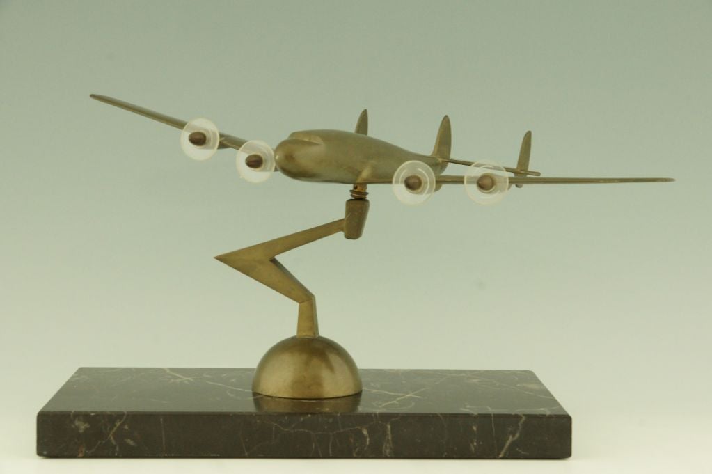 Mid-20th Century Original Large Desk Model of the Constellation Airplane