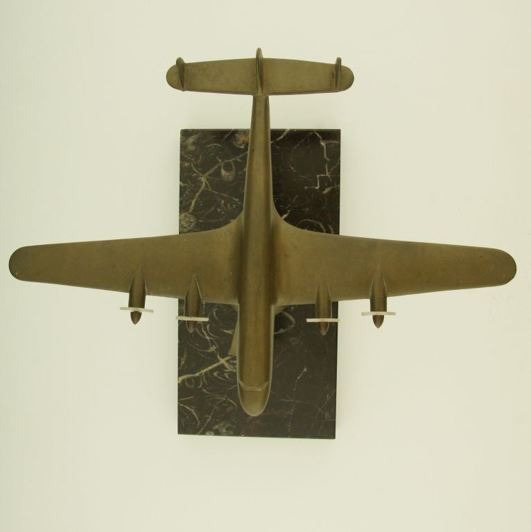 Bronze Original Large Desk Model of the Constellation Airplane
