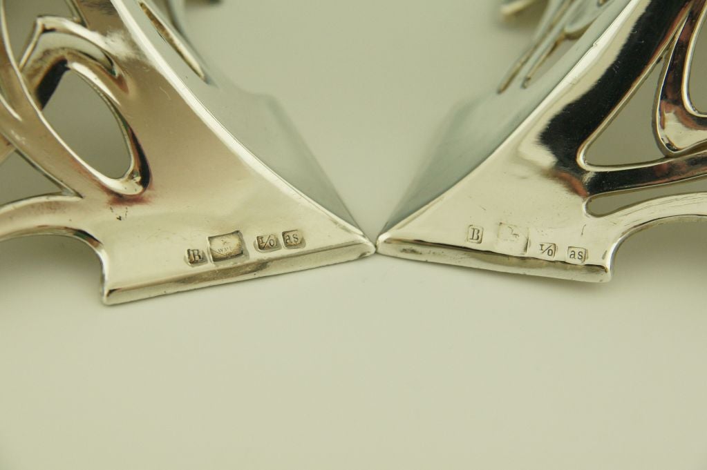 Art Nouveau Silver Plated Candlesticks by WMF, 1906. 1