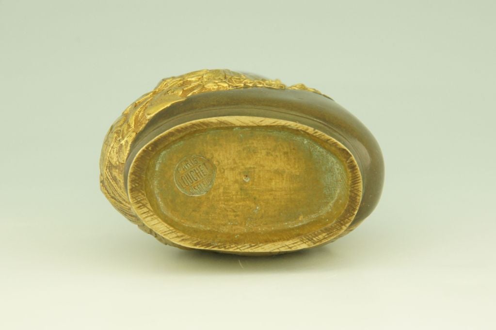 20th Century Art Nouveau Gilt & Bronze Flower Vase by Korschann