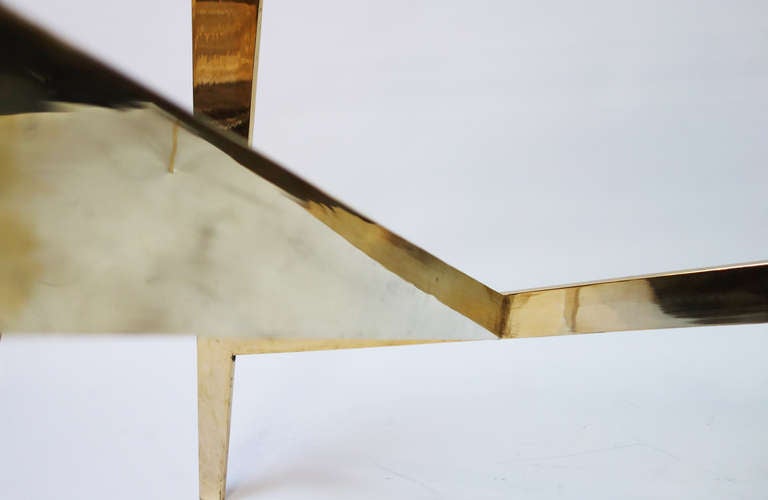 Glass and Brass Table 1