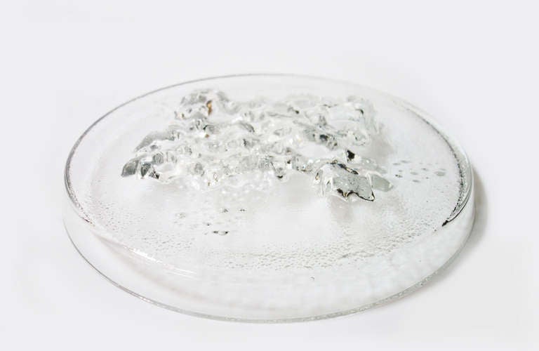 Glass Plate by Tapio Wirkkala In Excellent Condition In Brussels, BE