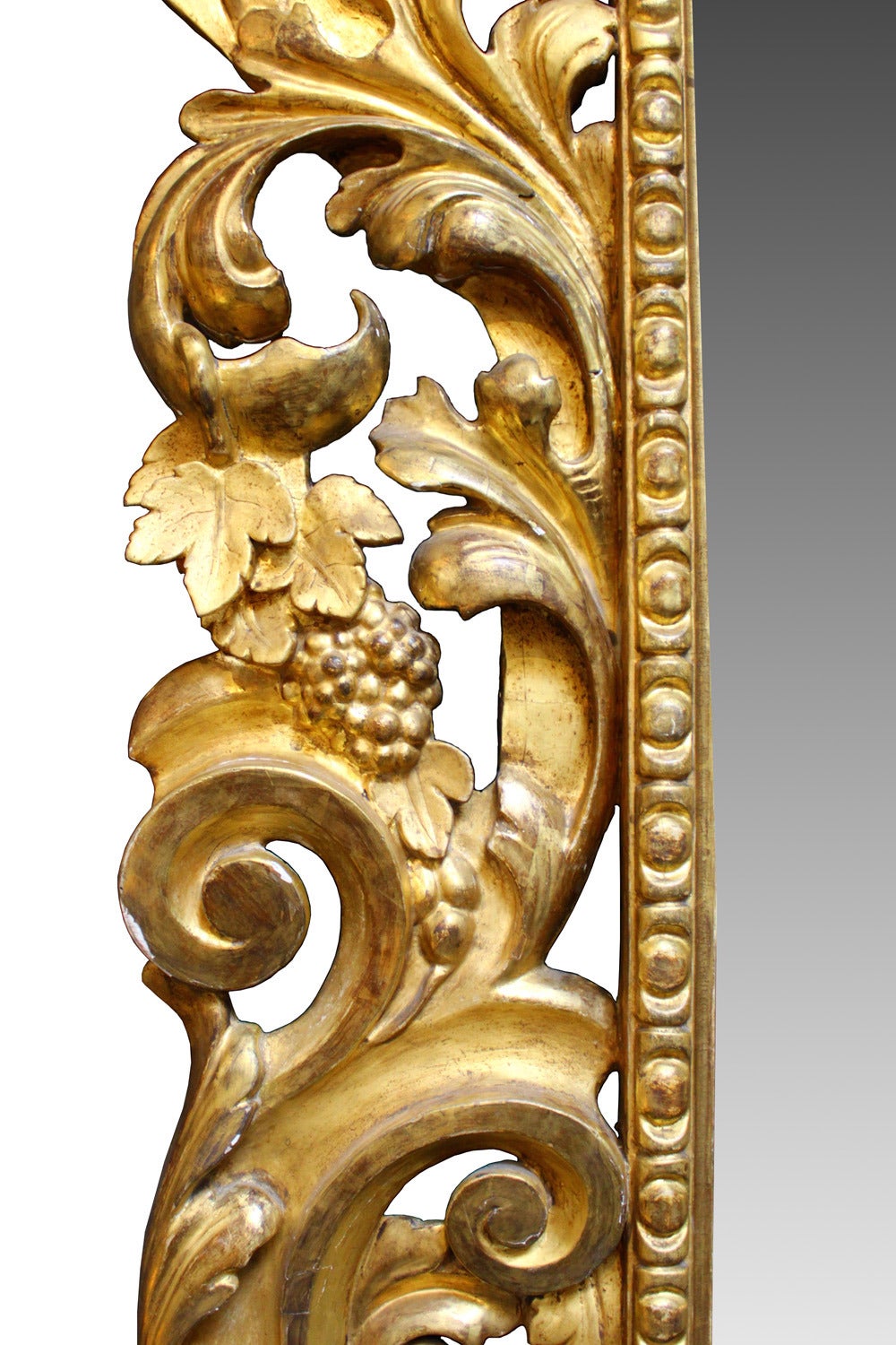 Carved Spectacular 19th Century Mirror