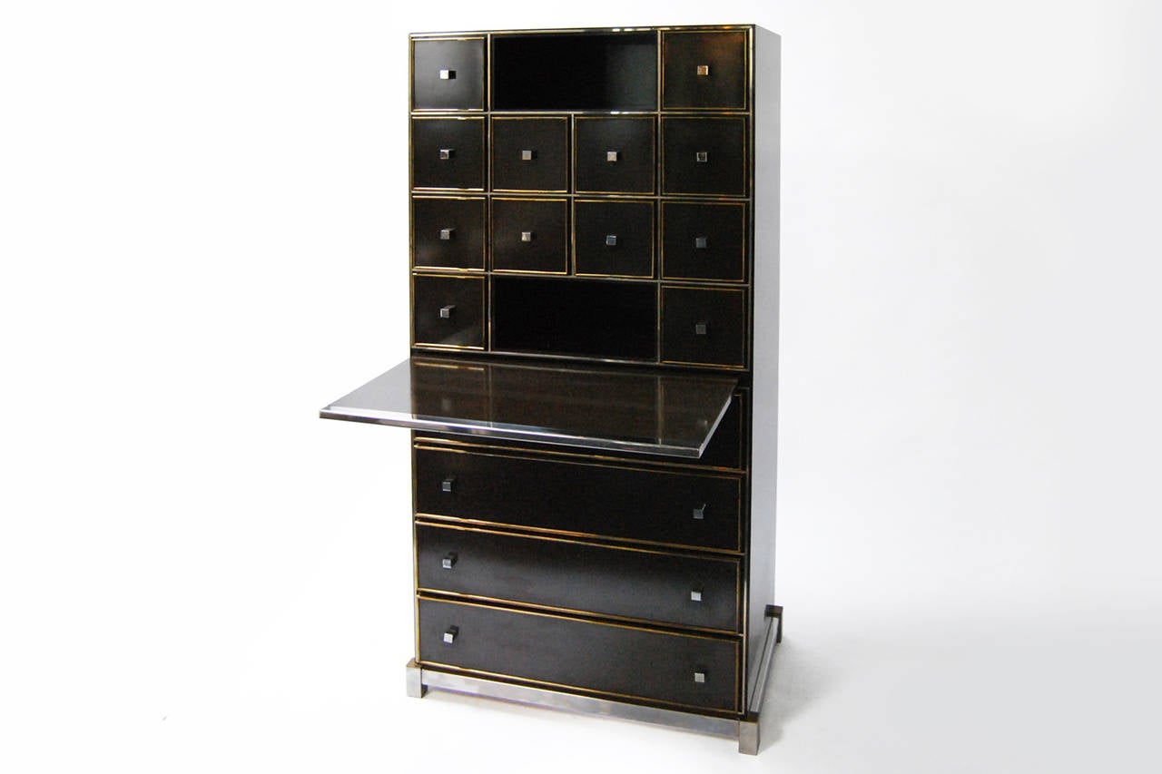 Late 20th Century Elegant Lacquered Cabinet by Guy Lefevre for Maison Jansen