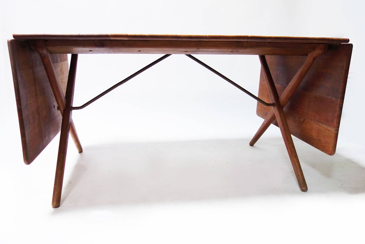 Dining Table by Hans J. Wegner for Andreas Tuck In Fair Condition In Brussels, BE