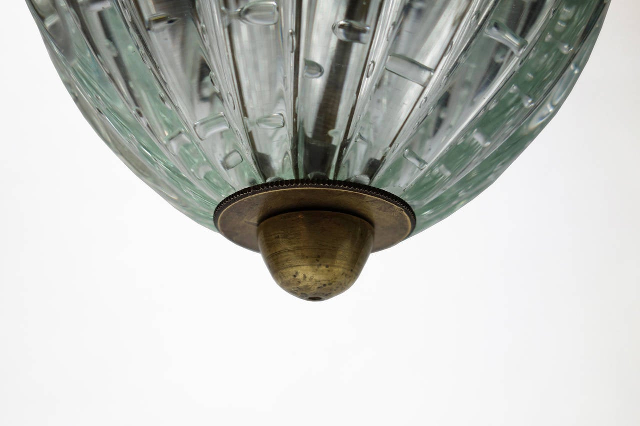 Oblong Chandelier by Ercole Barovier In Excellent Condition In Brussels, BE