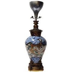 Antique 18th Century Japanese Imari Vase with Early 19th Century Bronze Fittings