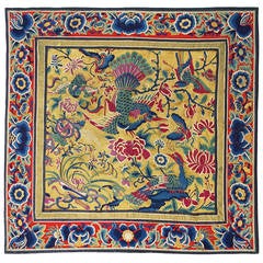 19th Century Chinese Embroided Silk Panel
