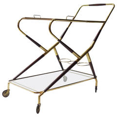 Trolley Bar Cart in the Style of Cesare Lacca