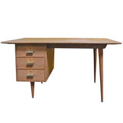 Limewashed oak desk