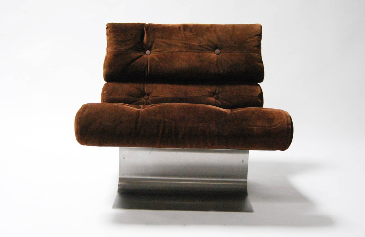 Late 20th Century Lounge chair by Francois Monnet
