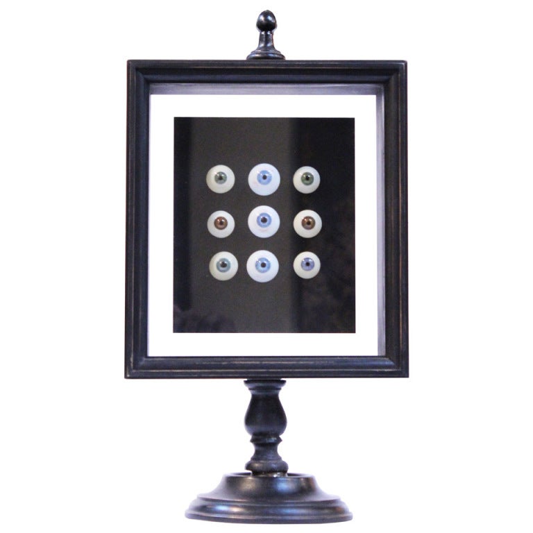 Framed Glass Eye Balls