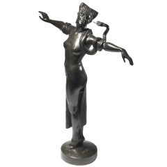 Arthur Bock - The Sensuality or Cleopatra Art nouveau bronze