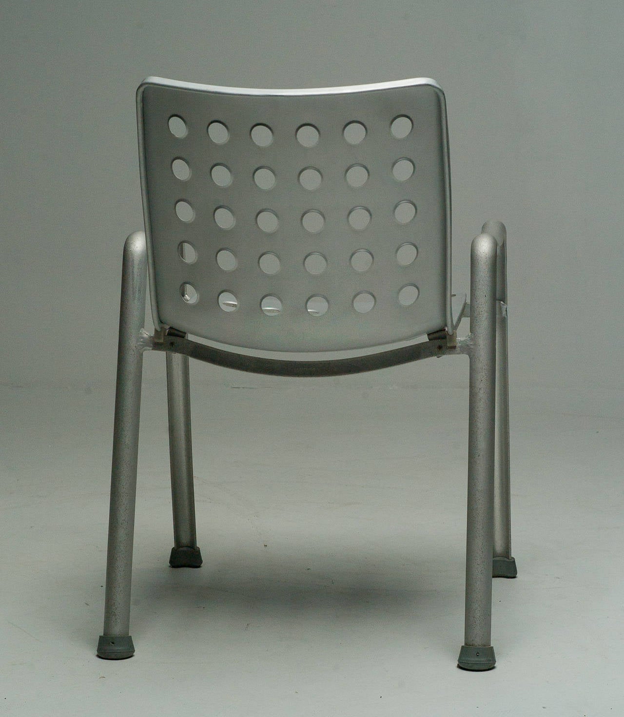 Modern Hans Coray Landi Aluminium Stacking Chair