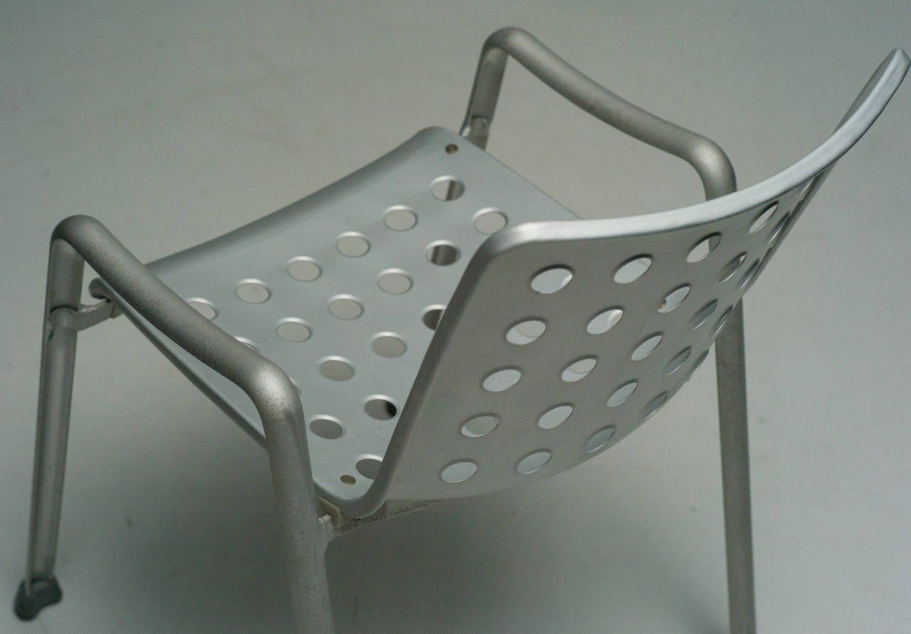 Swiss Hans Coray Landi Aluminium Stacking Chair