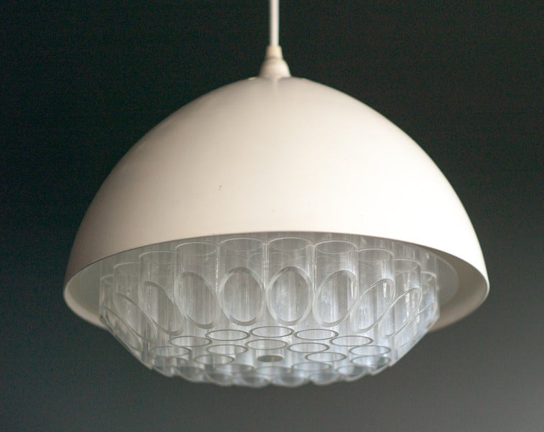 Acrylic Beehive pendant designed in 1969 by George Nelson Associates for Nessen.