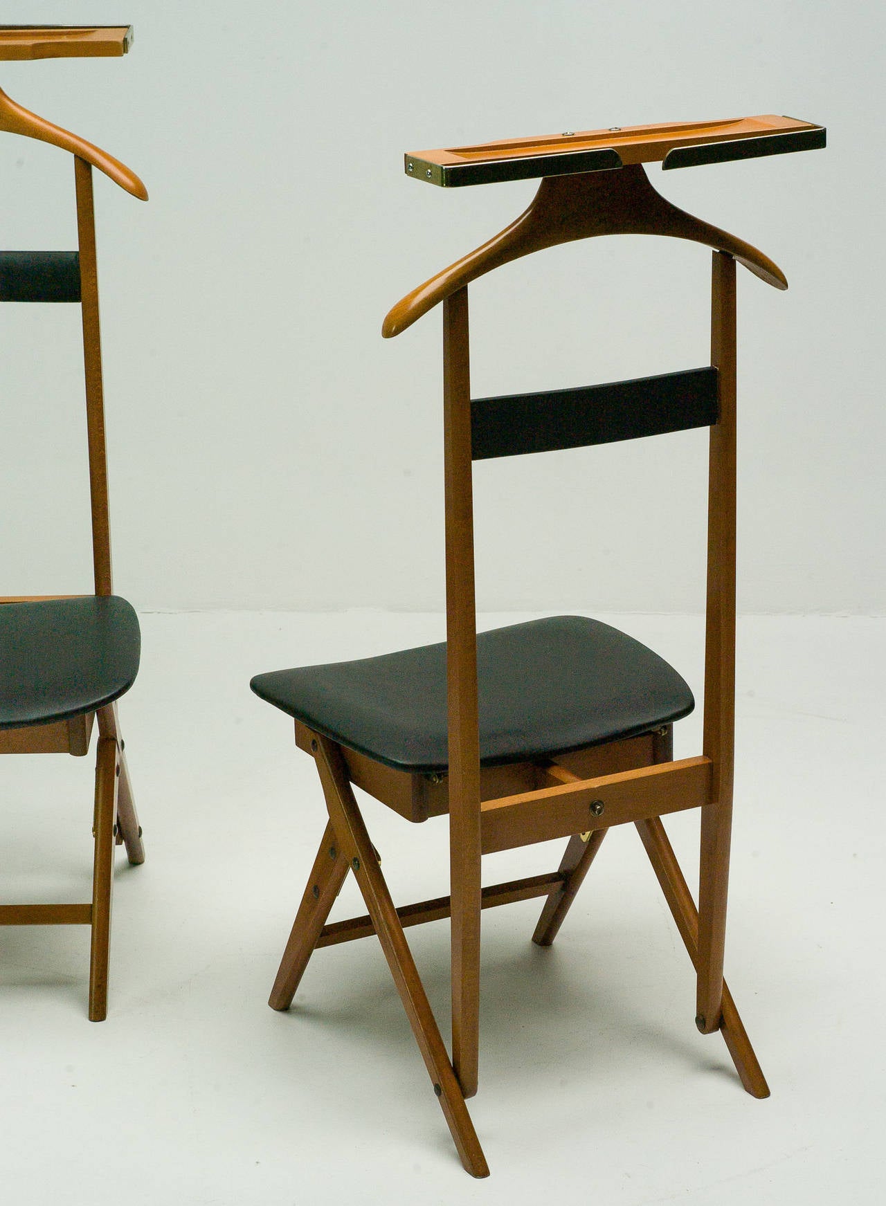 Mid-Century Modern Pair of 1960s Valet Chairs by Ico Parisi for Fratelli Reguitti