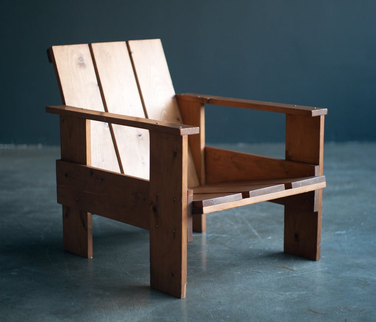 Gerrit Rietveld Crate Chair 1
