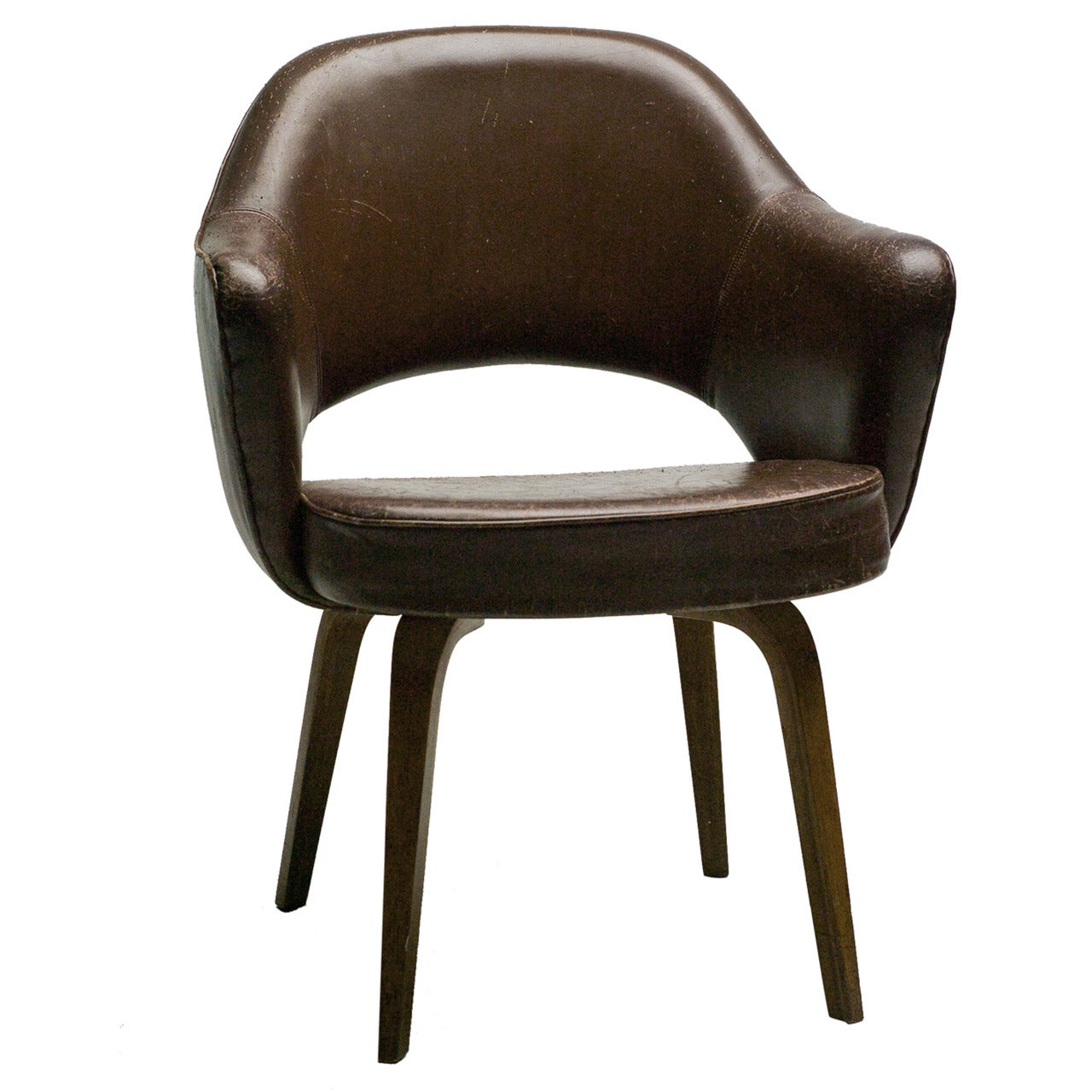 Executive Armchair in Leather by Eero Saarinen for Knoll International