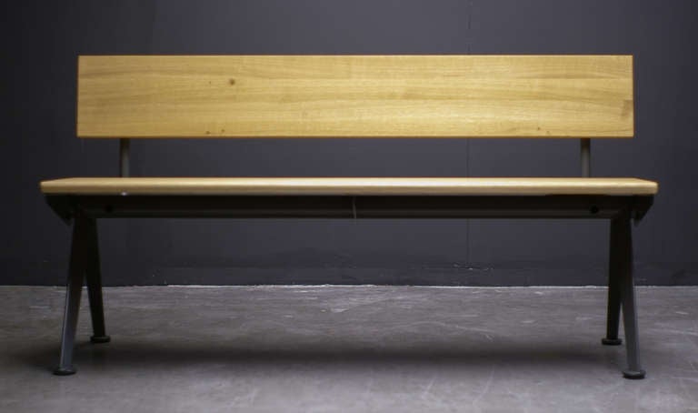 Jean Prouvé Banc Marcoule, 1955, G-Star Raw for Vitra Limited Edition Bench In Excellent Condition In Dronten, NL